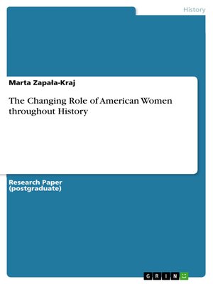 cover image of The Changing Role of American Women throughout History